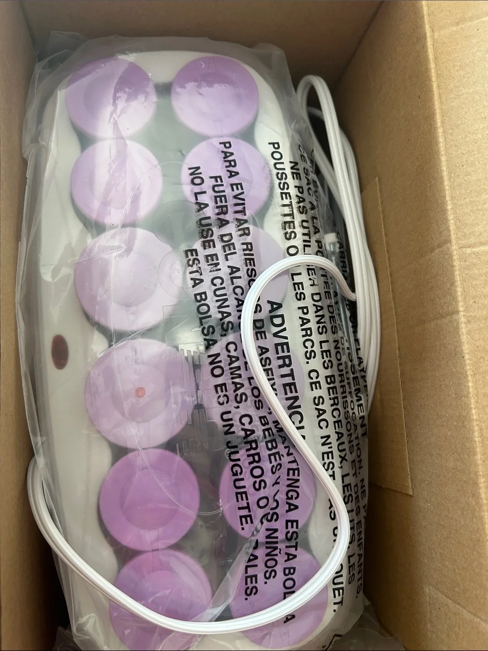 Conair Ceramic Hot Rollers, 13/4 & 11/2 Inch Rollers, Lavender, 12, NWT Open